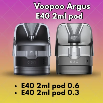 Voopoo Argus E40 2ml Premium Pods 0.3–0.6Ω