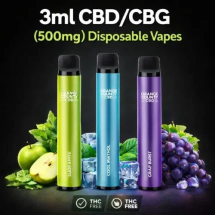 CBD/CBG disposable vape - 500mg 3ml for relaxation