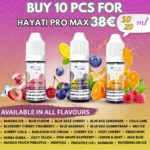 Hayati Pro Max Liquid Offer BuyPcs 10 for 38€