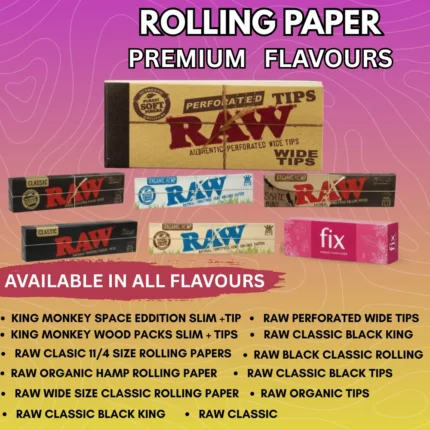 Rolling Papers in Premium Flavous