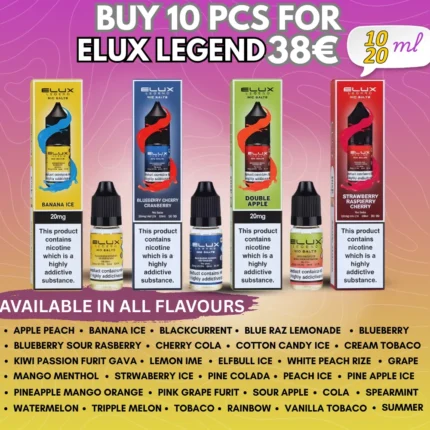 Elux Legend Flavours Offer Buy 10 pcs for 38€