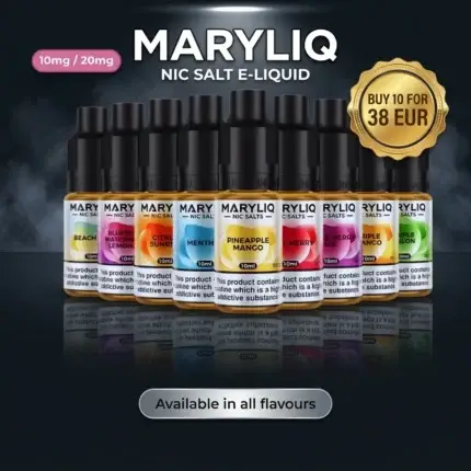 Maryliq Nic Salt Offer Buy 10 Pcs for 38€