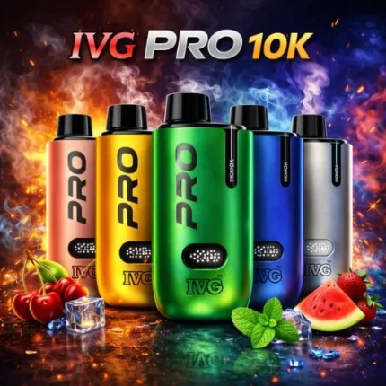 IVG PRO 10K Vape Device with sleek design and smooth functionality.