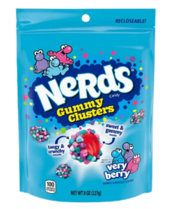 NERDS GUMMY Flavour candy pack with crunchy shell and fruity chewy centre available in Ireland